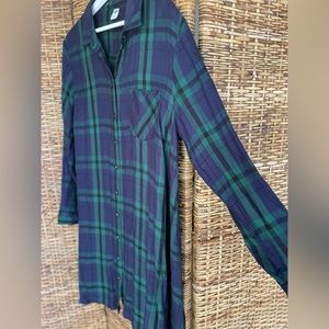 Plaid blue and green Old Navy dress